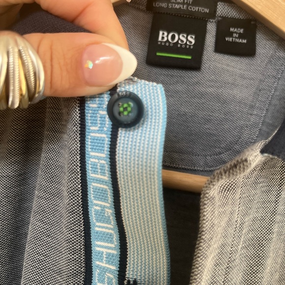 Hugo Boss slim-fitting polo/ cotton /chest logo.
Short sleeve, standard length - Picture 7 of 7